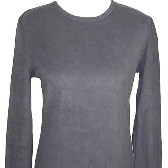 Cuddl Duds Grey Fleece (Sm) Long sleeze tshirt - Picture 1 of 2